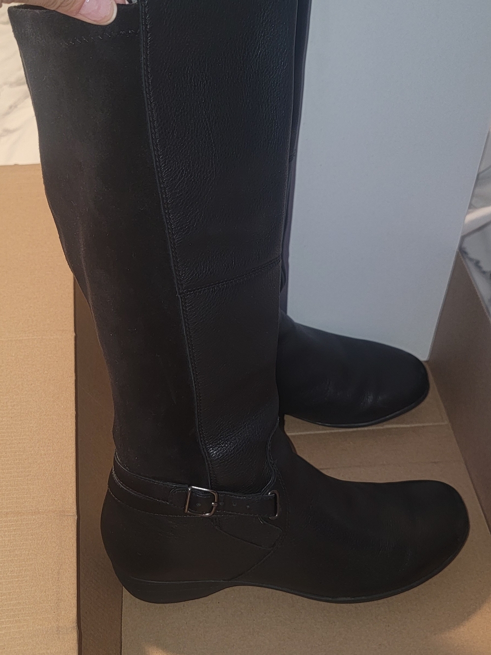 Source Unknown Black Over-the-Knee Riding Boots
